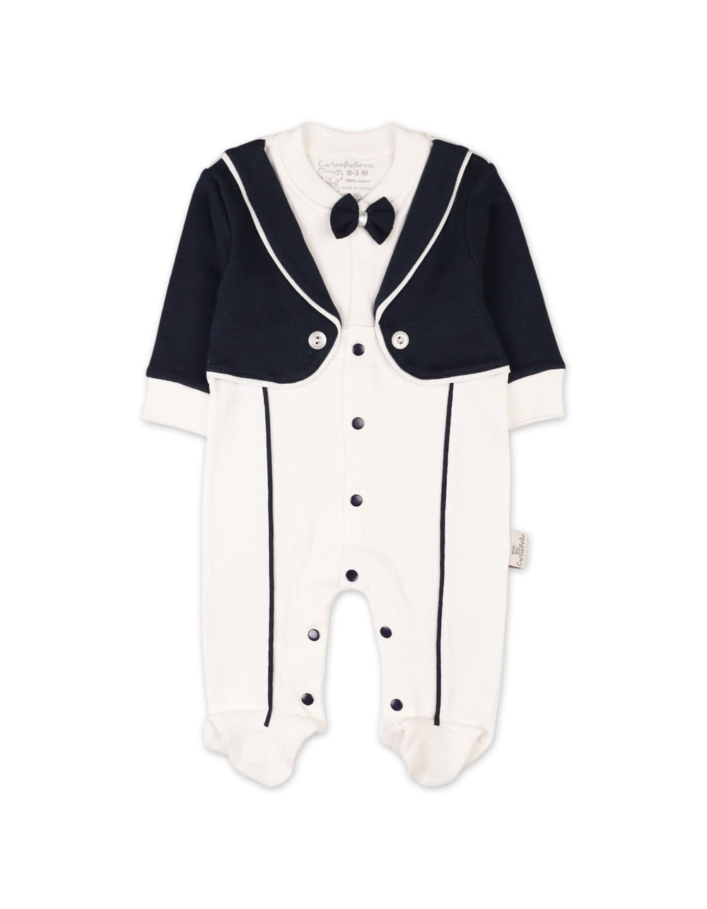 Infant Boys Romper with Cap Navy Premium Turkish Collection at Zubaidas Pakistan