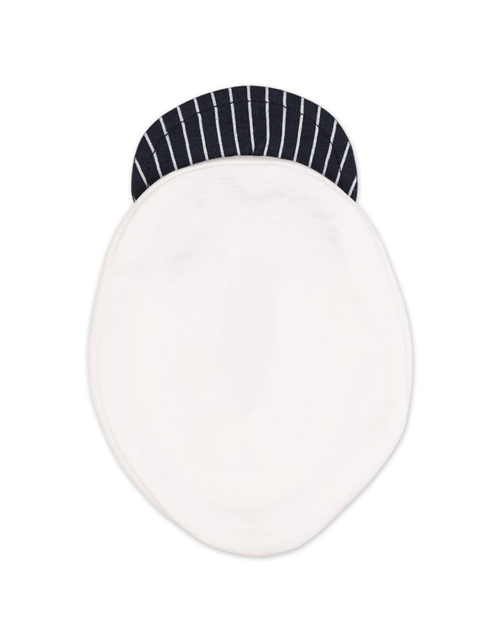 Infant Boys Romper with Cap White Stripes Premium Turkish Collection at Zubaidas Online Pakistan