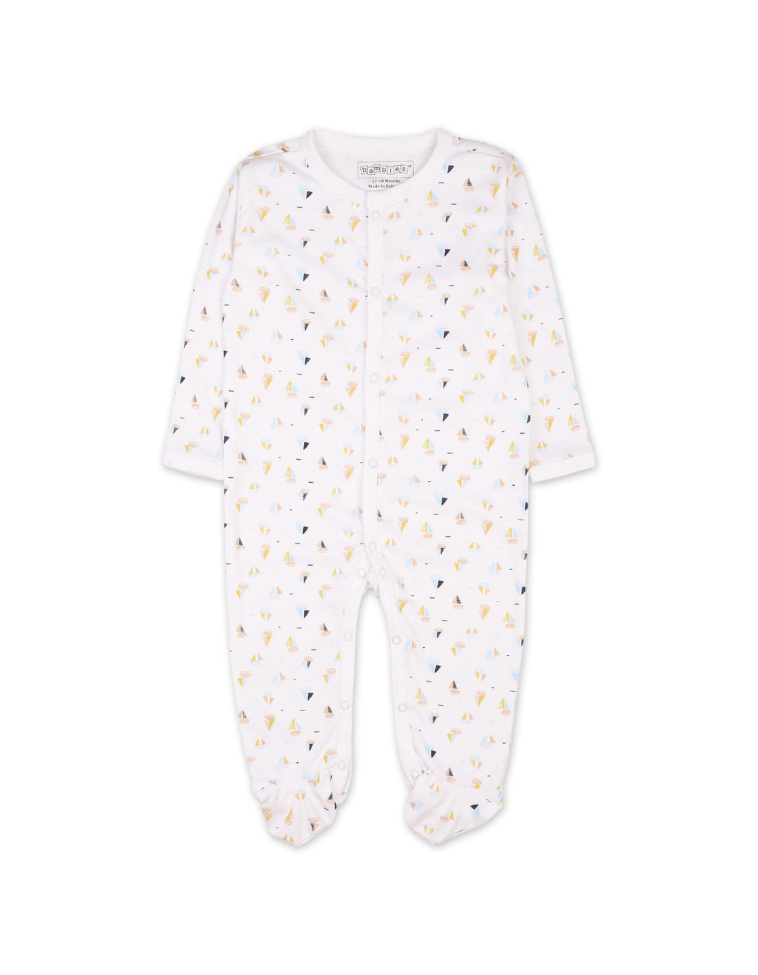 Infant Boys Sleepsuit Pack of 3 Bambies Ocean at Zubaidas Official Pakistan