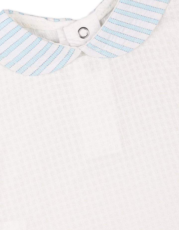 Infant Boys Summer Bodysuit Blue Premium Turkish Collection at Zubaidas Official Pakistan