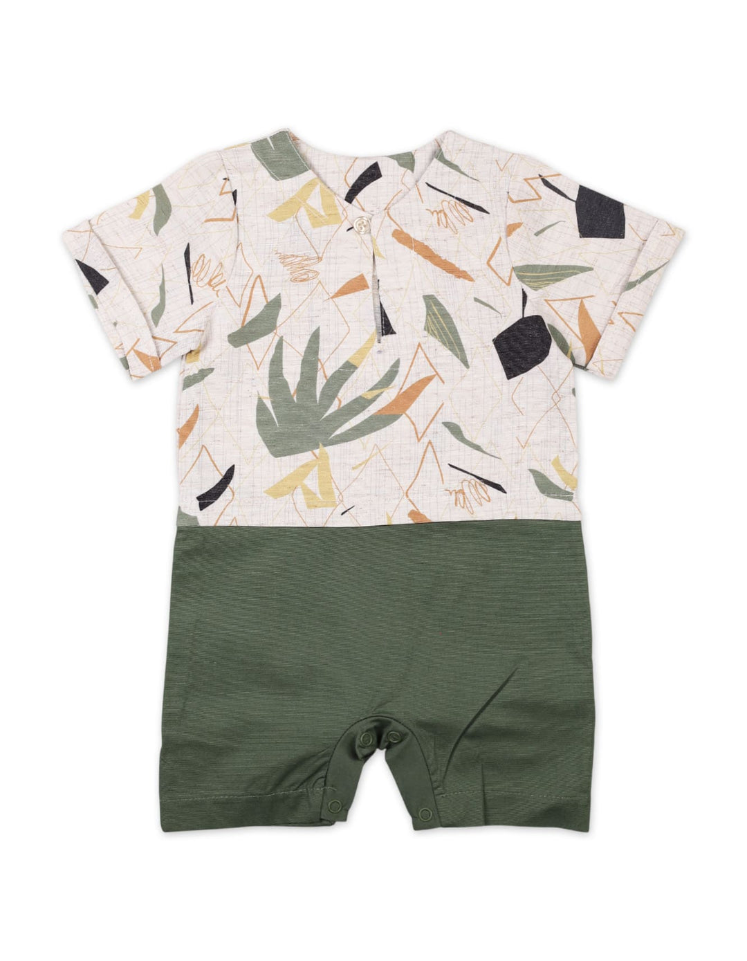 Infant Boys Summer Romper Green Premium Turkish Collection at Zubaidas
