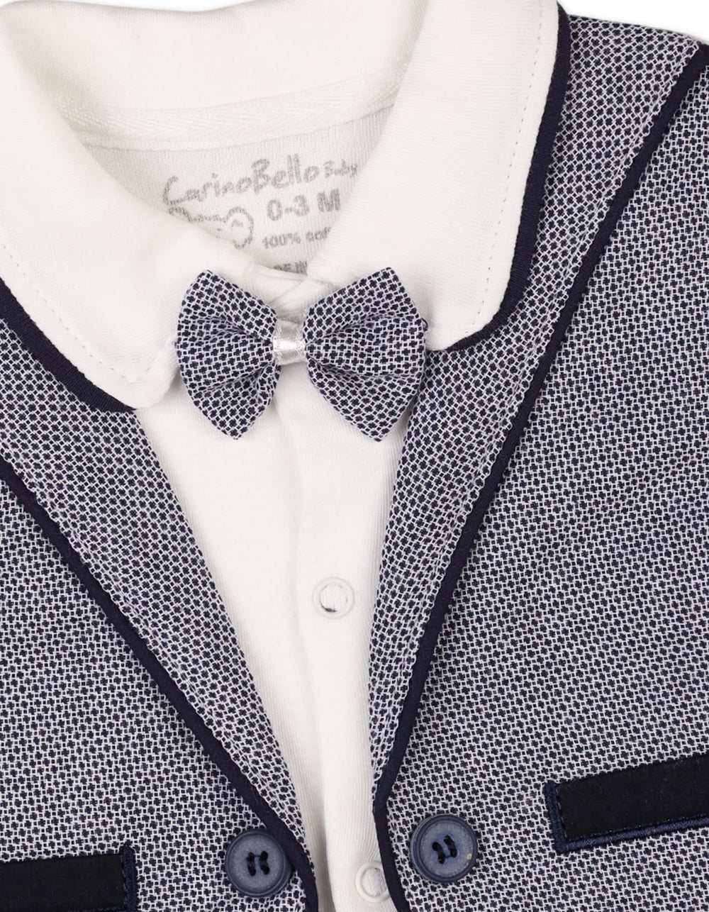 Infant Boys Summer Romper with Cap Black Grey Premium Turkish Collection at Zubaidas Pakistan