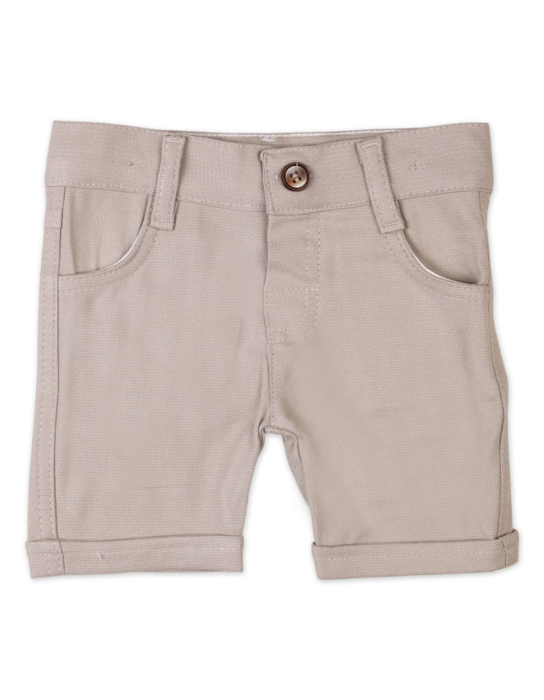 Infant Boys Summer Suit Beige Checked Premium Turkish Collection at Zubaidas Best Baby Store in Pakistan