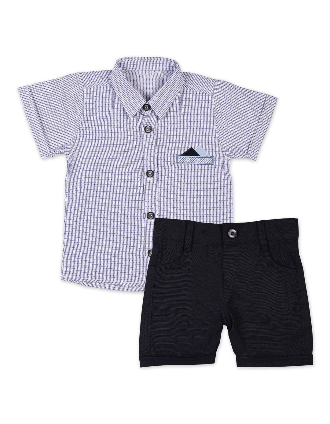 Infant Boys Summer Suit Dark Blue Premuim Turkish Collection at Zubaidas