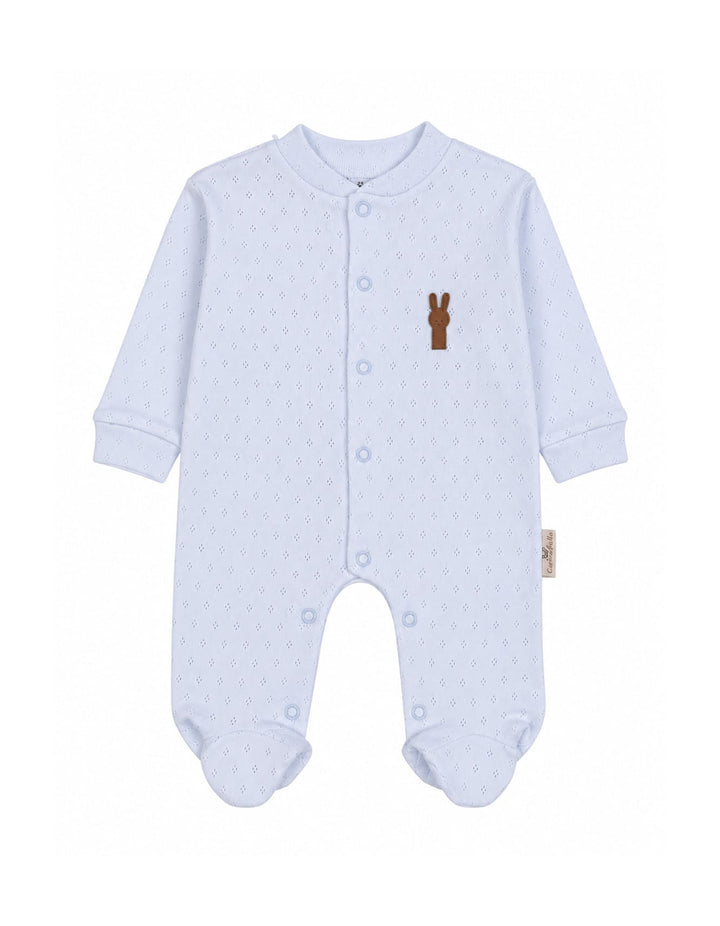 Infant Boys Winter Romper with Cap Light Blue at Zubaidas Official Pakistan