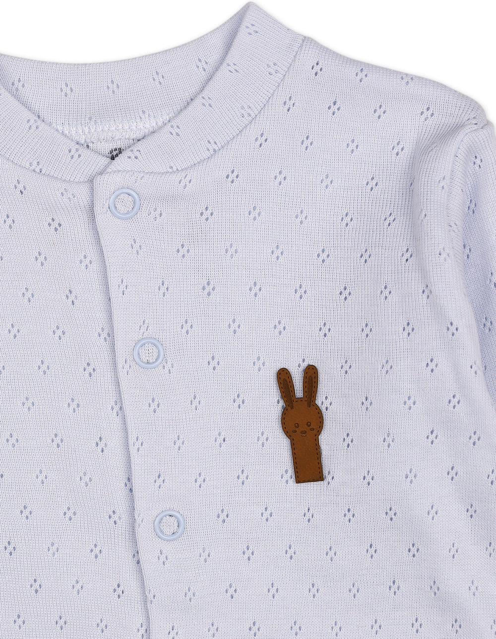 Infant Boys Winter Romper with Cap Light Blue at Zubaidas Official Pakistan
