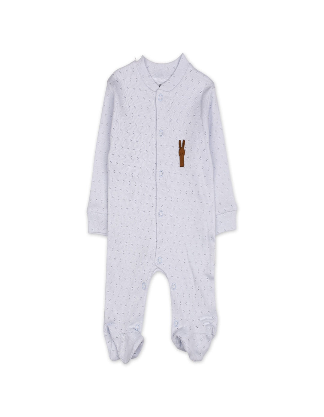Infant Boys Winter Romper with Cap Light Blue at Zubaidas