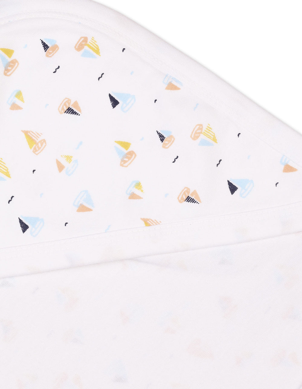 Infant Boys Wrapping Sheet Bambies Ocean Ships Printed White at Zubaidas Official Pakistan