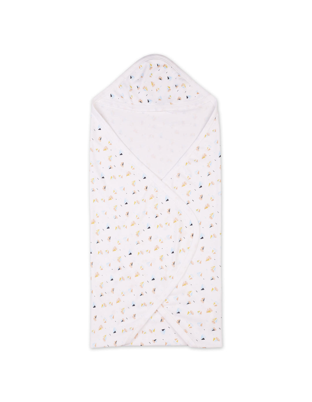 Infant Boys Wrapping Sheet Bambies Ocean Ships Printed White at Zubaidas