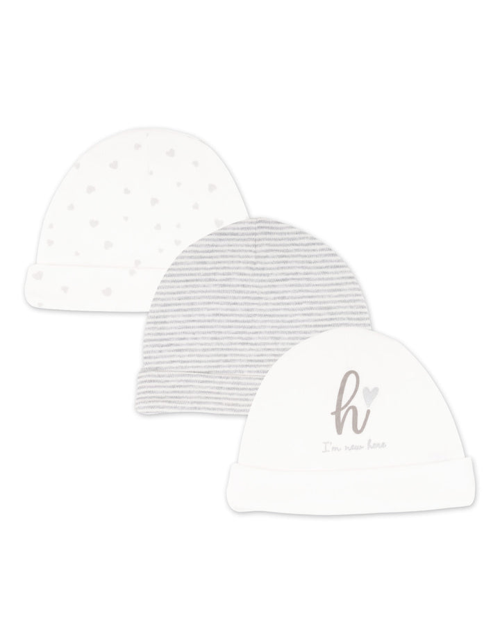 Infant Cap Pack of 3 I'm New Here at Zubaidas