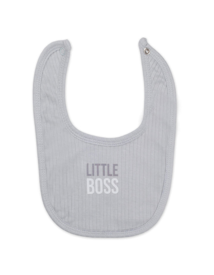 Infant Clothing Gift Set 6 Pcs Little Boss Grey at Zubaidas Most Trusted Baby Store in Pakistan