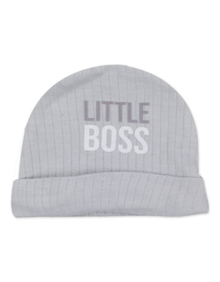 Infant Clothing Gift Set 6 Pcs Little Boss Grey at Zubaidas Number 1 Baby Store in Pakistan