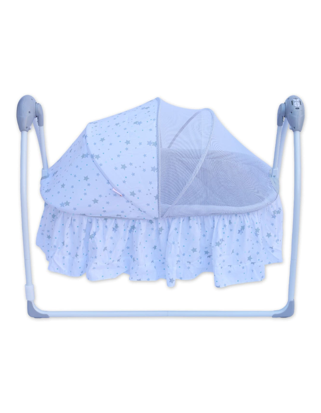Infant Electric Foldable Bassinet Swings Bambies Grey BM-SW-010 at Zubaidas - Pakistan's No 1 and most trusted Baby and Kids Store serving Parents for over 50 years