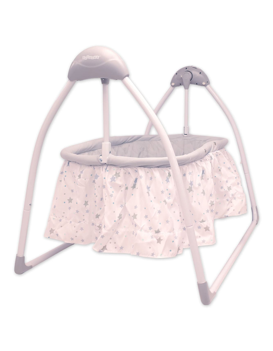 Infant Electric Foldable Bassinet Swings Bambies Grey BM-SW-010 at Zubaidas - Pakistan's No 1 and most trusted Baby and Kids Store serving Parents for over 50 years