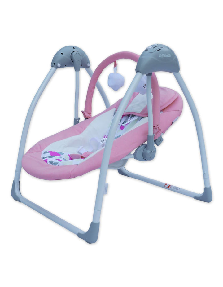 Infant Electric Foldable Swings Bambies Pink BM-SW-004 at Zubaidas
