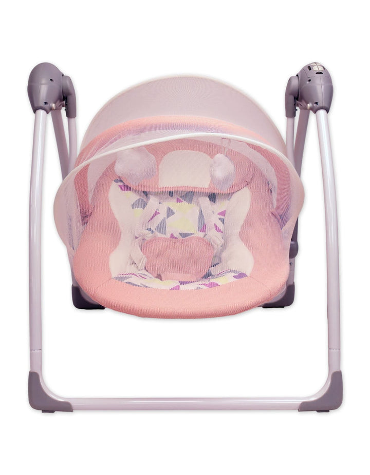 Infant Electric Foldable Swings Bambies Pink BM-SW-004 at Zubaidas