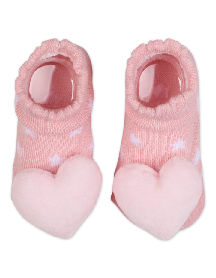 Infant Girl 2 Pcs Rattle Booties I Love Daddy at Zubaidas Online Pakistan