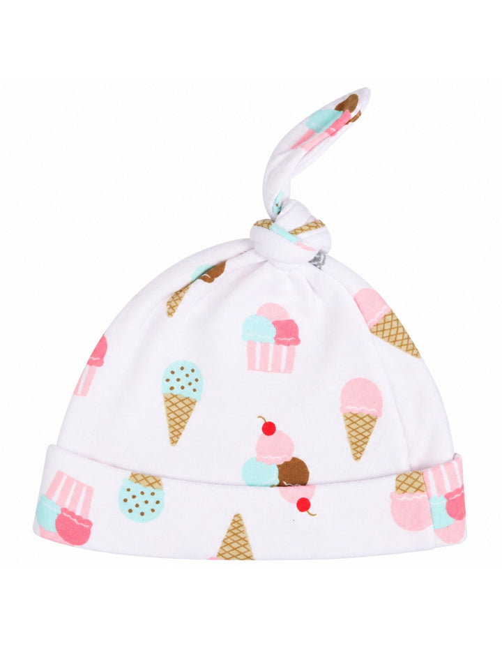Infant Girl 3 Pcs Cap Bib and Socks Peach and White Set at Zubaidas Online Pakistan