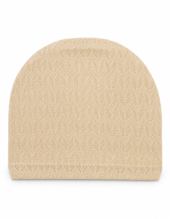 Infant Girl Cap Bow Beige at Zubaidas