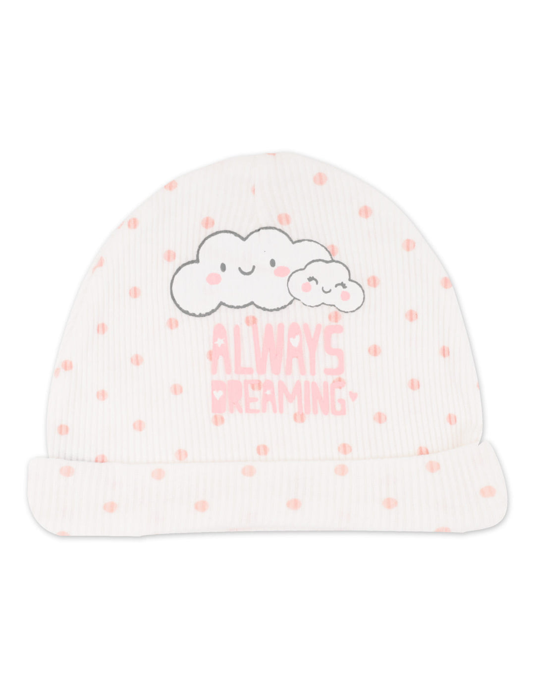 Infant Girl Cap Pack of 3 Always Dream Pink at Zubaidas Official Pakistan