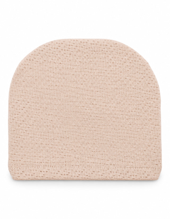 Infant Girl Cap Rosette Knitted Turban Beige at Zubaidas Official Pakistan