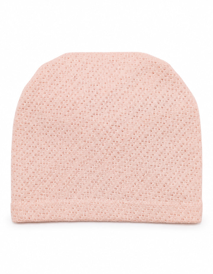 Infant Girl Cap Rosette Knitted Turban Pink at Zubaidas Official Pakistan