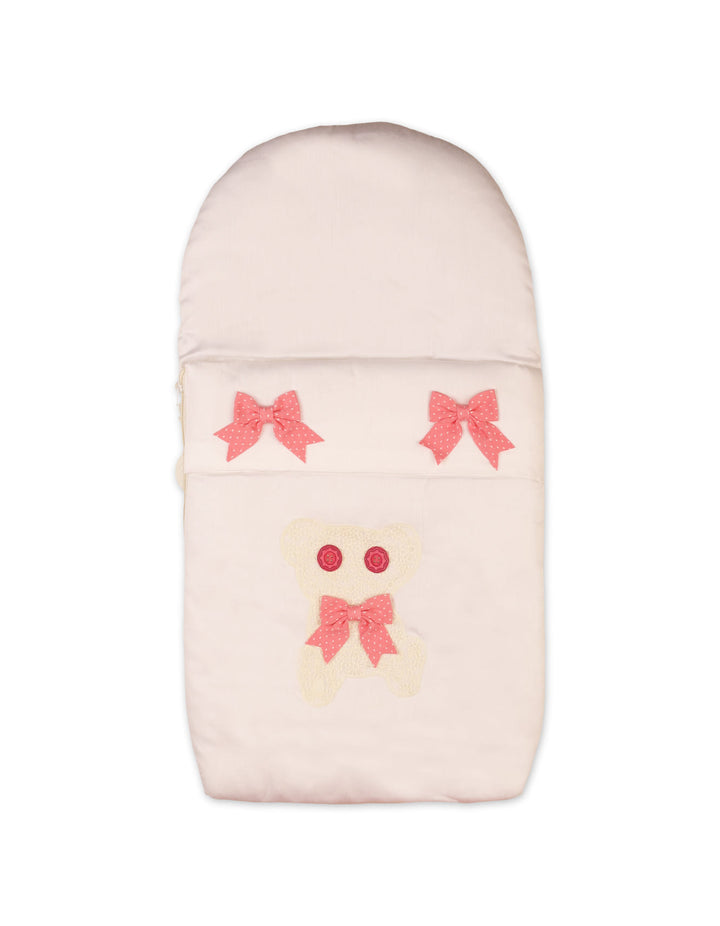 Infant Girl Carry Nest Bambies Bear Off White at Zubaidas