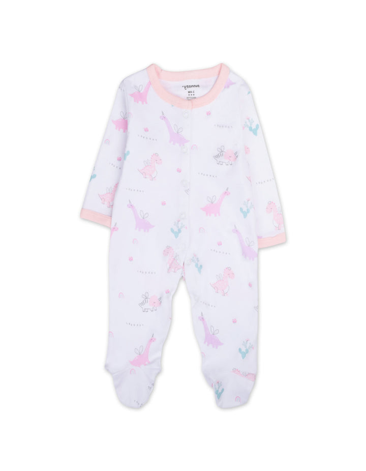 Infant Girl Gift Set 5 Pcs Dino Theme Pink at Zubaidas Official Pakistan