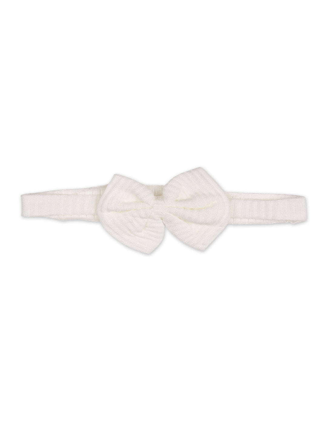 Infant Girl Headband Bow White at Zubaidas