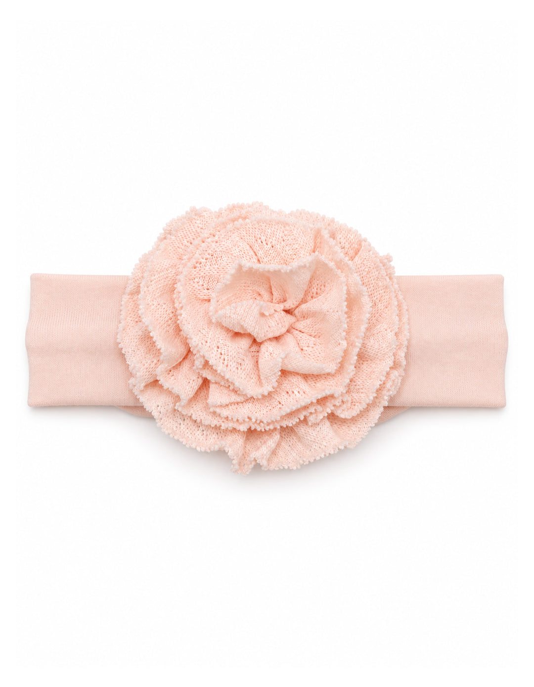 Infant Girl Headband Layered Flower Peach at Zubaidas