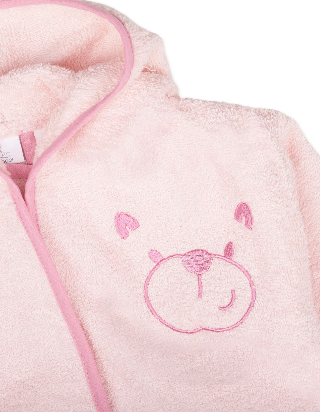 Infant Girl Hooded Bath Robe Teddy Bear Light Pink at Zubaidas Official Pakistan