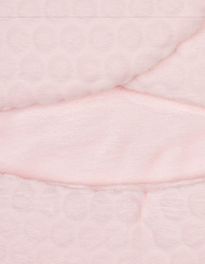 Infant Girl Hooded Swaddle Wrap Dot Pink at Zubaidas Official Pakistan