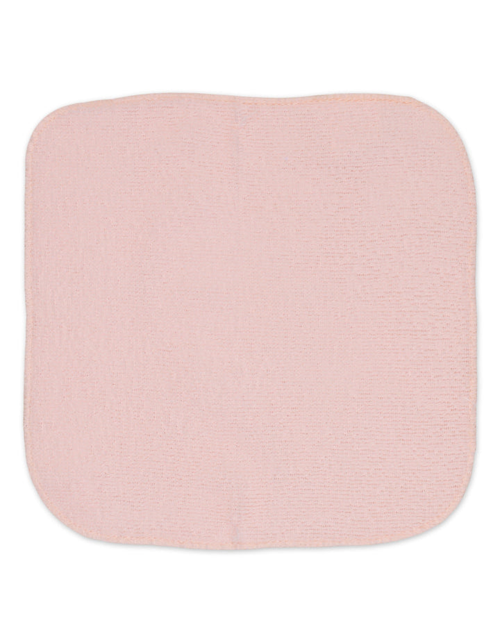Infant Girl Hooded Towel and Washcloth Set Floral White and Peach at Zubaidas Number 1 Baby Store in Pakistan
