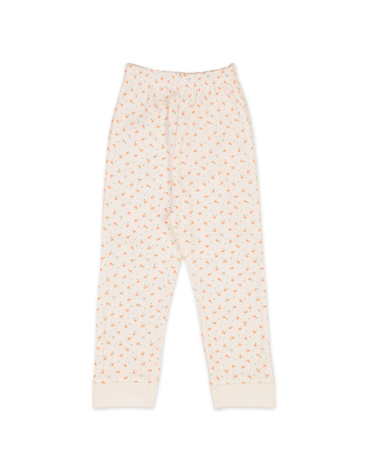 Infant Girls Pajama Pack of 2 Bambies Peach Floral Off White and Peach at Zubaidas Online Pakistan