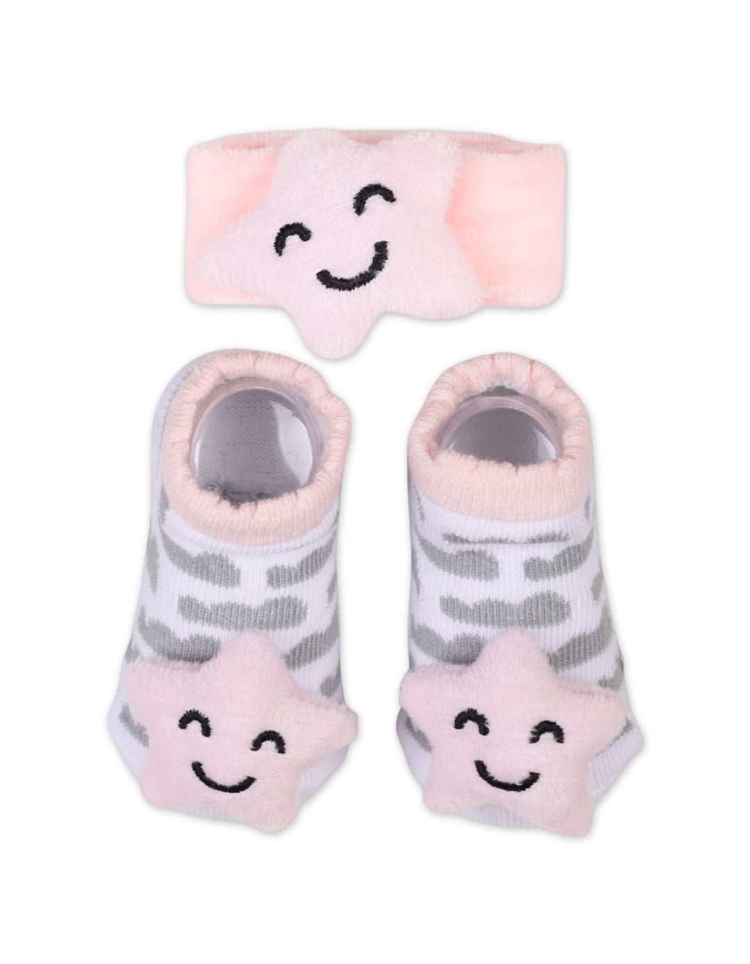 Infant Girl Rattle Booties and Wristband Bambies Star at Zubaidas