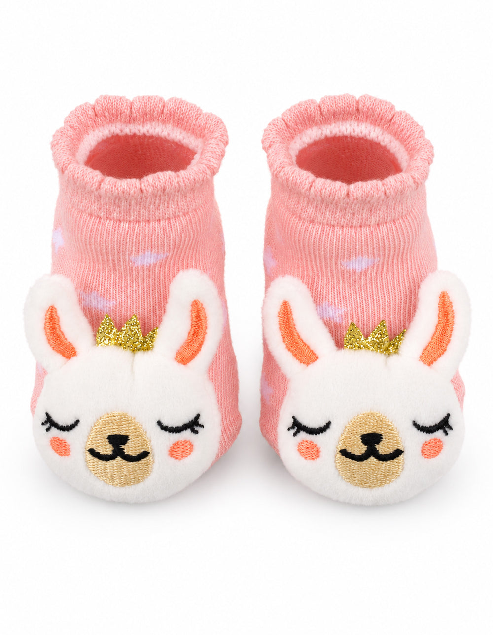 Infant Girl Rattle Booties and Wristband Pink at Zubaidas Official Pakistan