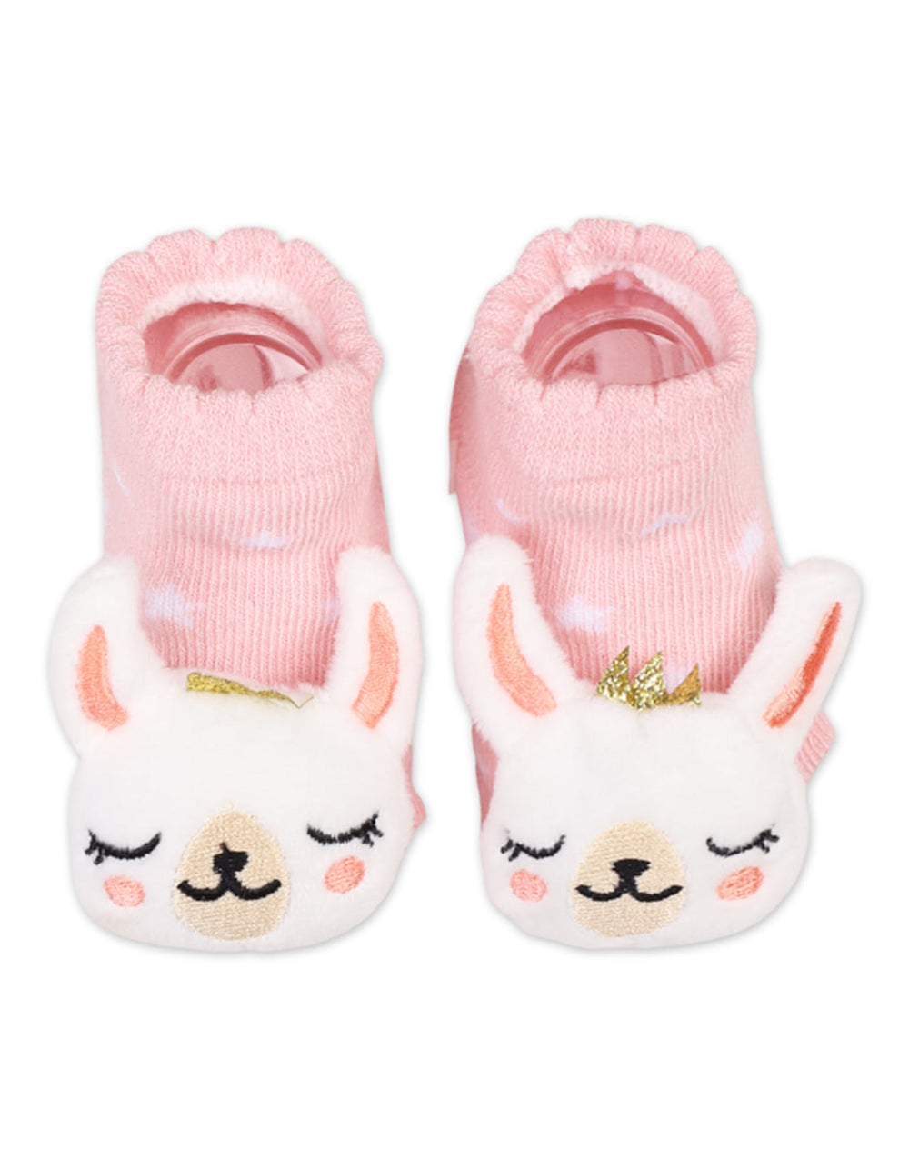 Infant Girl Rattle Booties and Wristband Pink at Zubaidas Official Pakistan