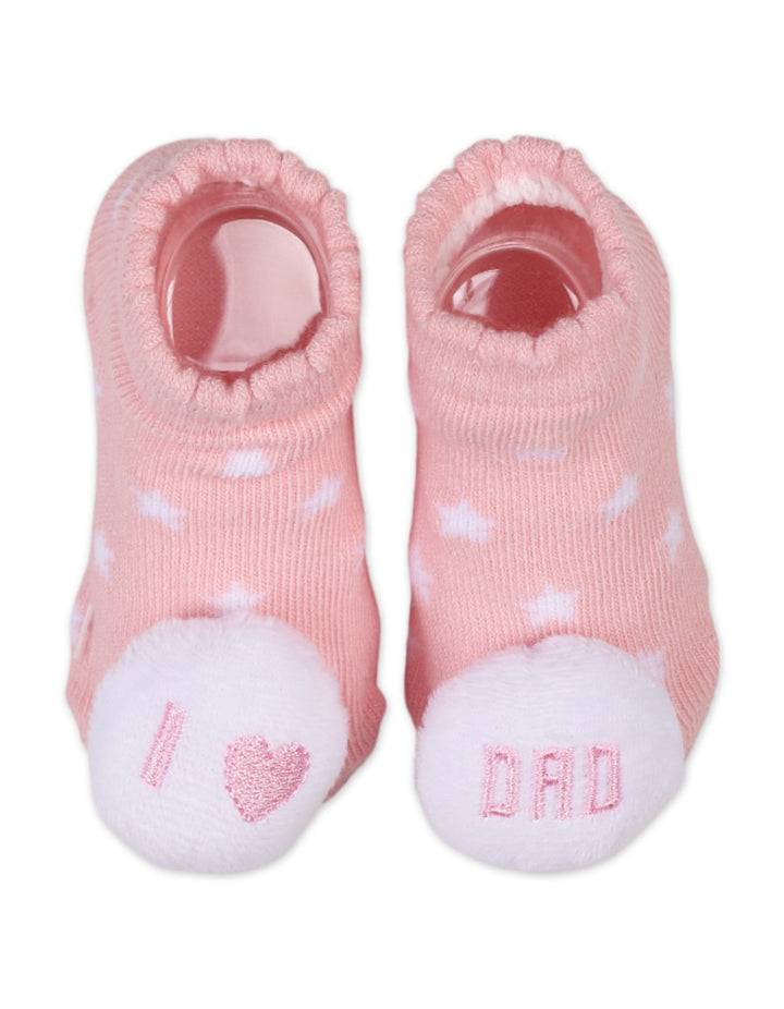 Infant Girl Rattle Booties and Wristband Star Print at Zubaidas Official Pakistan