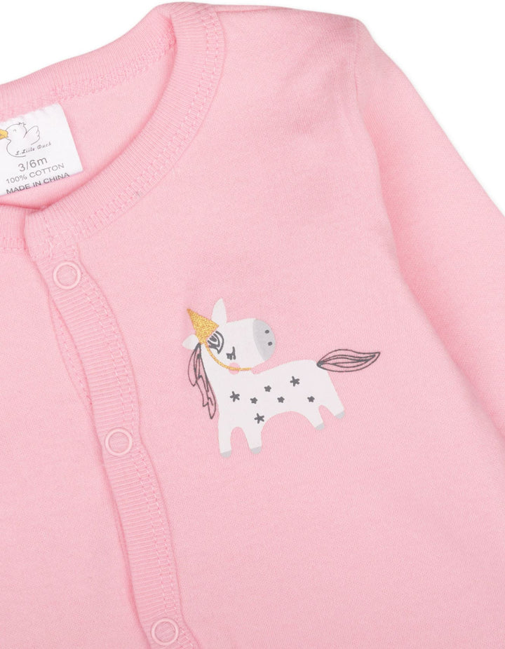 Infant Girl Sleepsuit Pack of 3 Unicorn Print at Zubaidas Online Pakistan