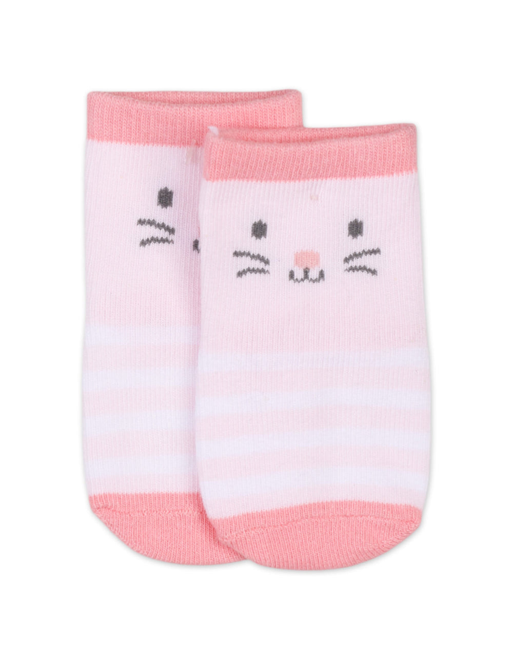 Infant Girl Socks and Knee Pads Set Bunny Print Pink at Zubaidas Official Pakistan