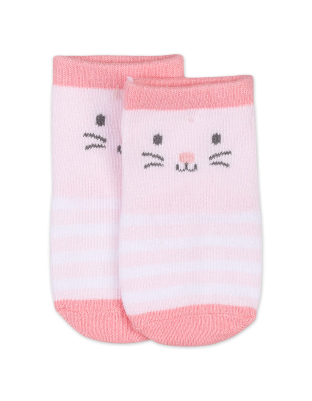 Infant Girl Socks and Knee Pads Set Bunny Print Pink at Zubaidas Official Pakistan