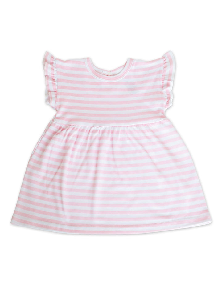 Infant Girl Summer 2 Pieces Dress Set Lemon and Stripes at Zubaidas Best Online Baby and Kids Store in Pakistan