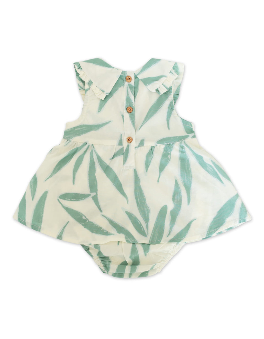 Infant Girl Summer 2 Pieces Suit Set Leaf Print at Zubaidas Best Online Baby and Kids Store in Pakistan