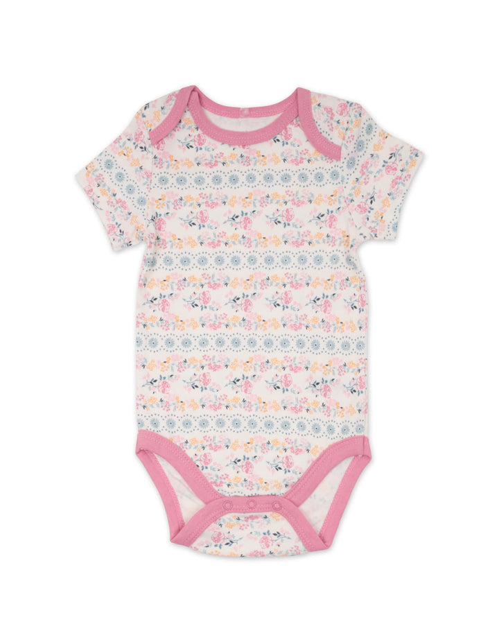 Infant Girl Summer 3 Pieces Bodysuit Set Wrangler Floral at Zubaidas Best Online Baby and Kids Shop in Pakistan