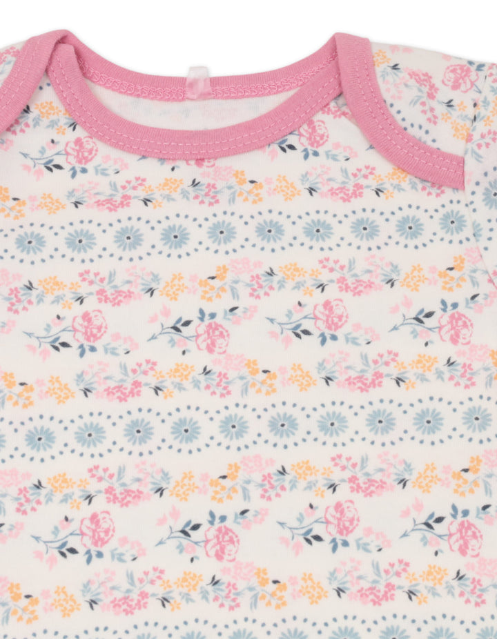 Infant Girl Summer 3 Pieces Bodysuit Set Wrangler Floral at Zubaidas Best Baby and Kids Store in Pakistan