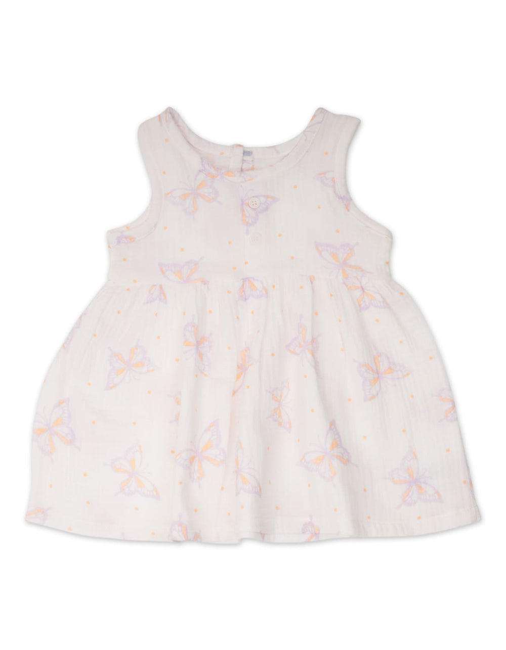 Infant Girl Summer 3 Pieces Dress Set Butterfly Purple at Zubaidas Official Pakistan