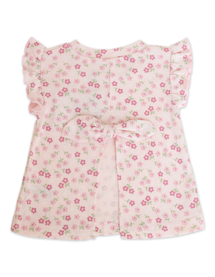 Infant Girl Summer 3 Pieces Outfit Set Floral Pink at Zubaidas Best Online Baby and Kids Store in Pakistan