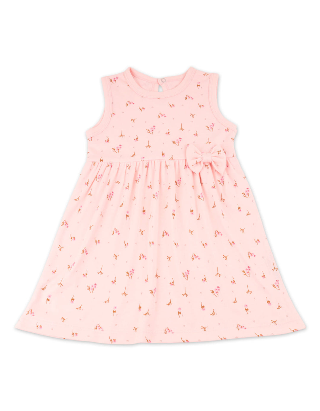 Infant Girl Summer 3 Pieces Suit Set Bambies Floral Print Light Pink at Zubaidas Official Pakistan