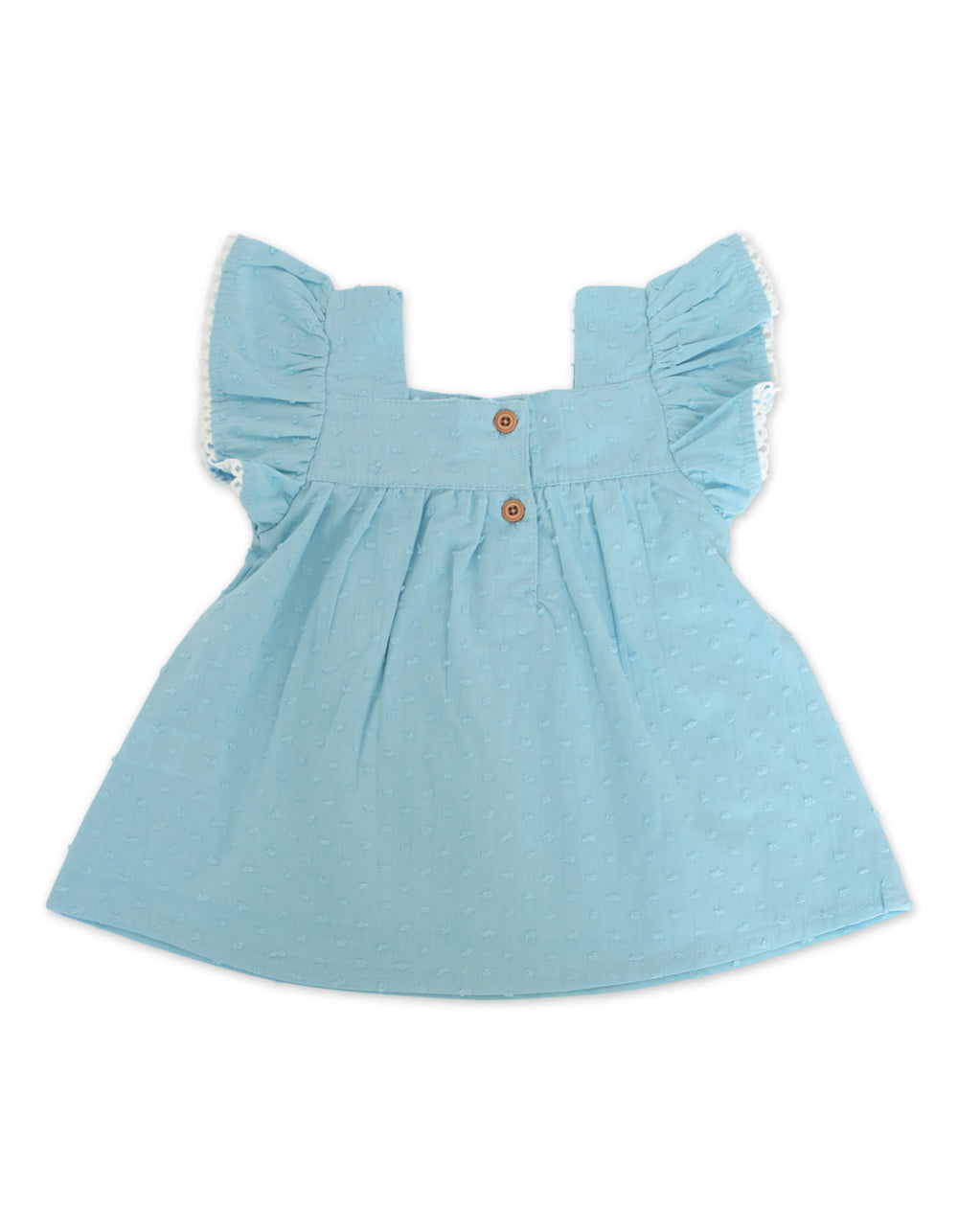 Infant Girl Summer 3 Pieces Suit Set Floral Blue at Zubaidas Official Pakistan