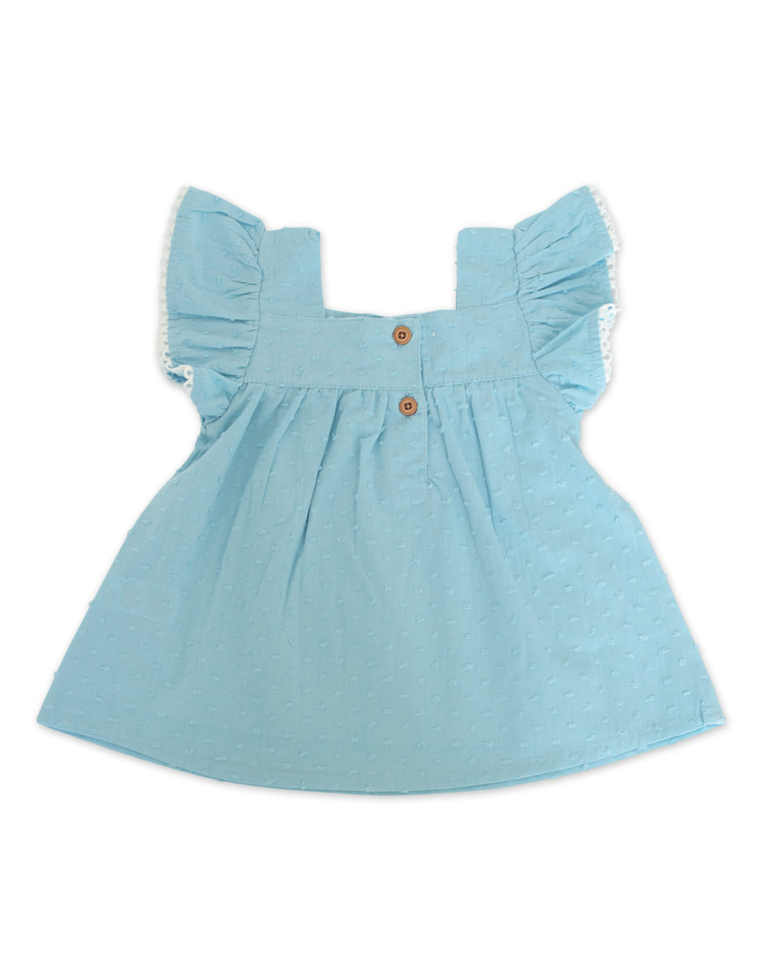 Infant Girl Summer 3 Pieces Suit Set Floral Blue at Zubaidas Official Pakistan